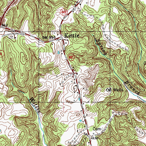 Topographic Map of Christian Chapel School, KY