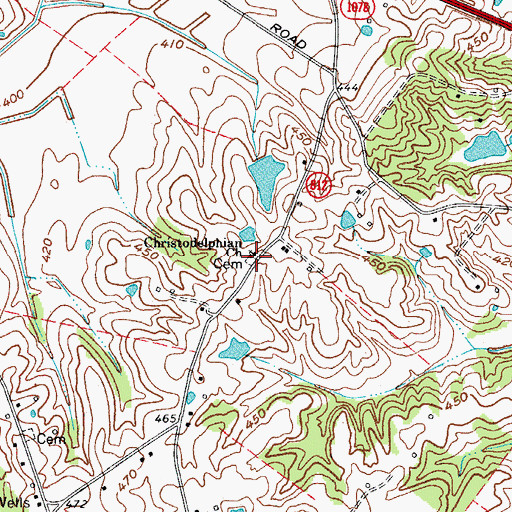 Topographic Map of Christodelphian Church, KY
