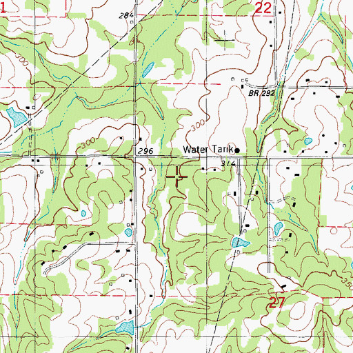 Topographic Map of Fairmont School, AR