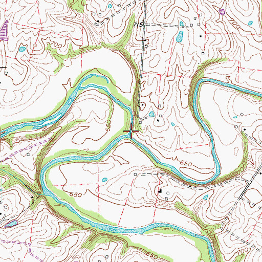 Topographic Map of Clear Creek, KY