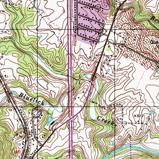 Topographic Map of Clear Run, KY