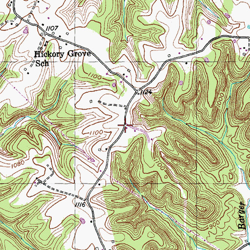 Topographic Map of Clearview Church, KY