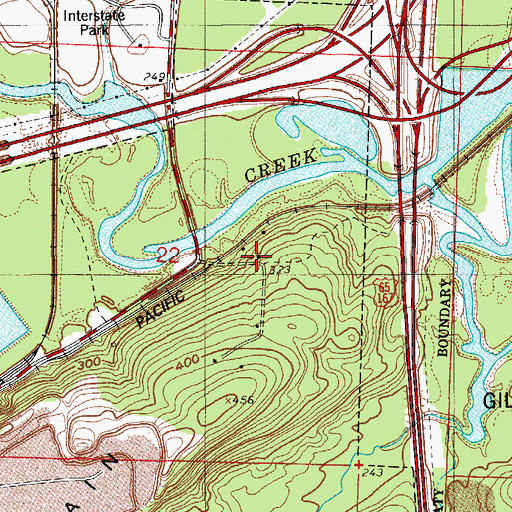 Topographic Map of Fairview, AR