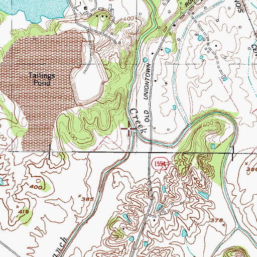 Topographic Map of Clements Branch, KY
