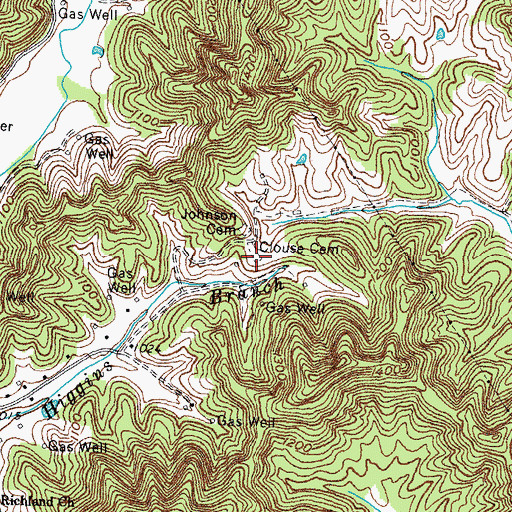 Topographic Map of Clouse Cemetery, KY