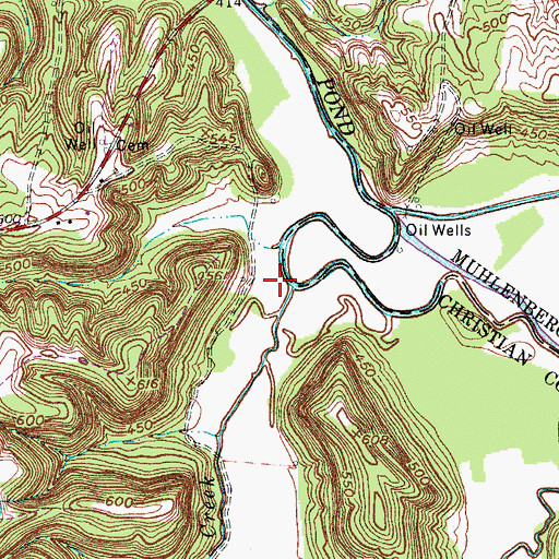 Topographic Map of Coal Creek, KY