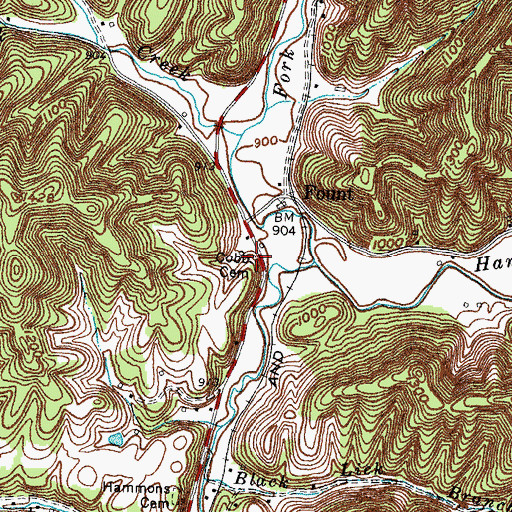 Topographic Map of Cobb Cemetery, KY