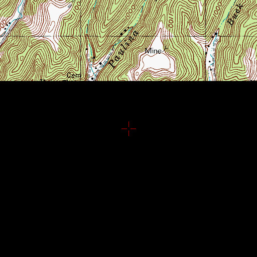 Topographic Map of Coffee Creek, KY