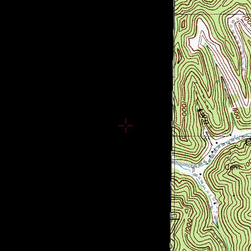 Topographic Map of Collins Branch, KY