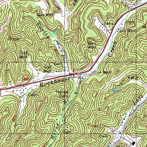 Topographic Map of Conley Branch, KY