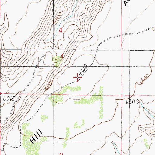 Topographic Map of Additional Hill, AZ