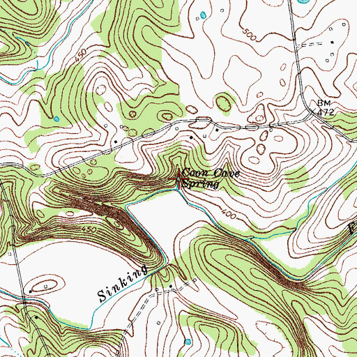 Topographic Map of Coon Cave Spring, KY