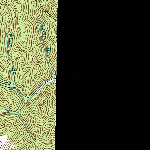 Topographic Map of Coon Creek, KY