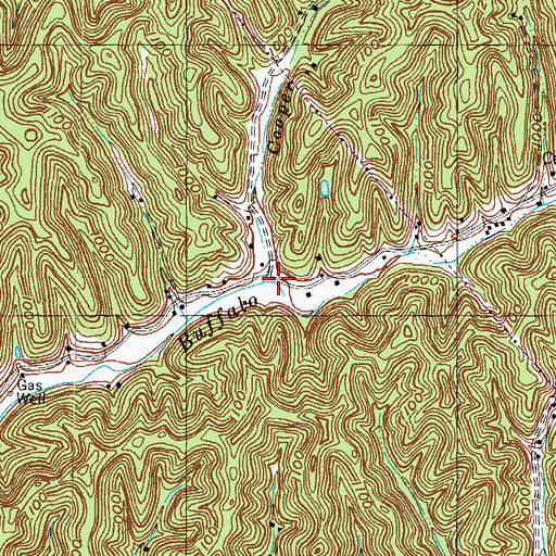 Topographic Map of Cooper Fork, KY