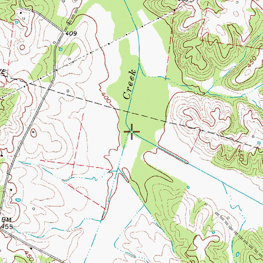 Topographic Map of Copper Creek, KY