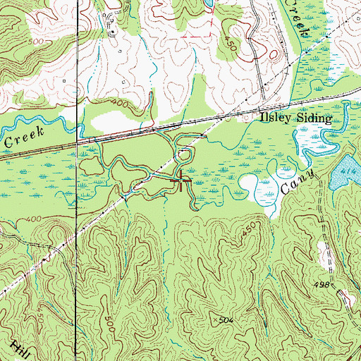 Topographic Map of Copperas Creek, KY