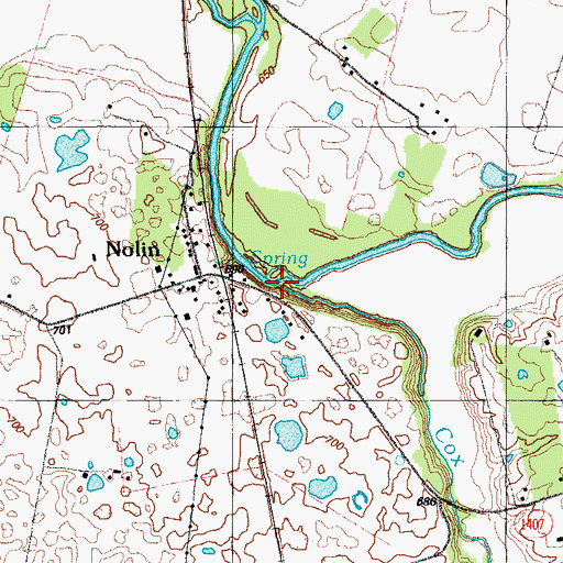 Topographic Map of Cox Run, KY