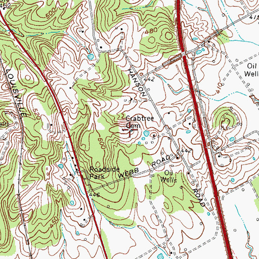 Topographic Map of Crabtree Cemetery, KY