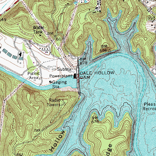 Topographic Map of Craig Cemetery, TN