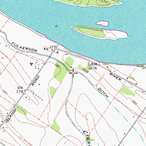 Topographic Map of Crane Pond Slough, KY