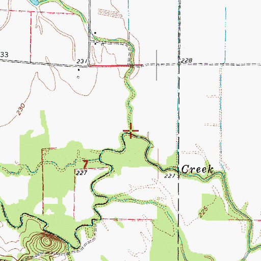 Topographic Map of Fife Slough, AR