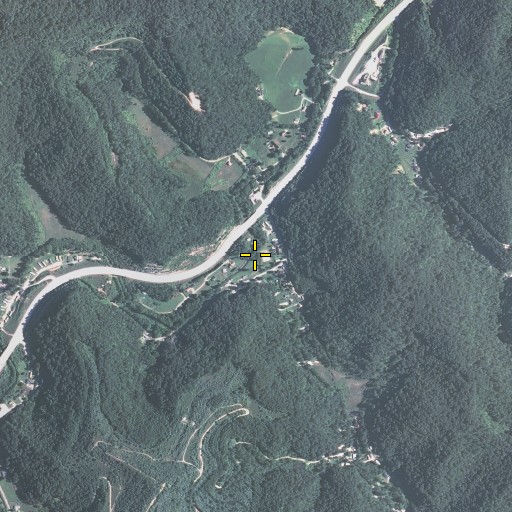 Aerial/Satellite Image of Crum Branch, KY