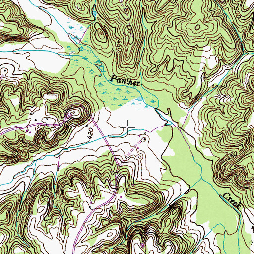 Topographic Map of Culpepper Hollow, KY