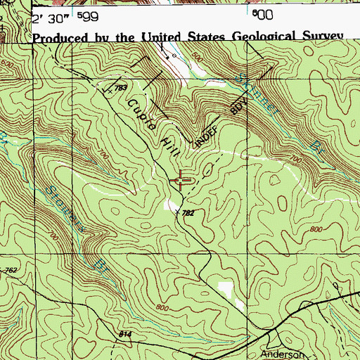 Topographic Map of Cupio Hill, KY