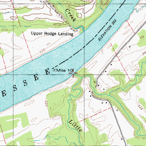 Topographic Map of Cypress Creek, KY