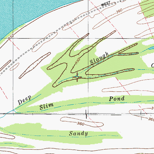 Topographic Map of Cypress Slough, KY