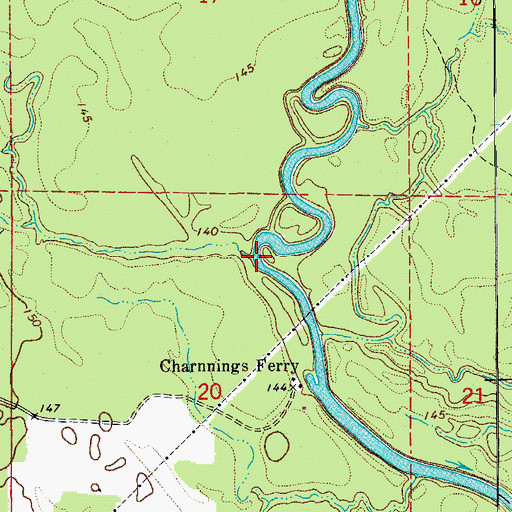 Topographic Map of Finley Creek, AR