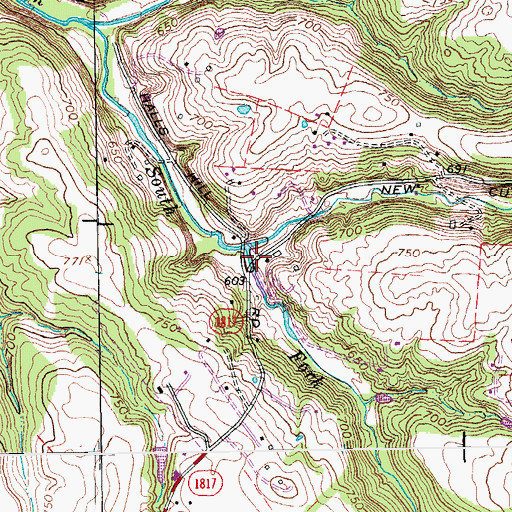 Topographic Map of Darby Fork, KY