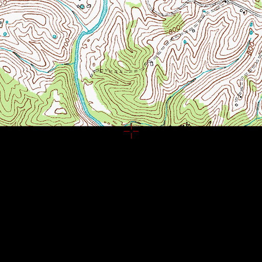 Topographic Map of Dark Hollow Branch, KY