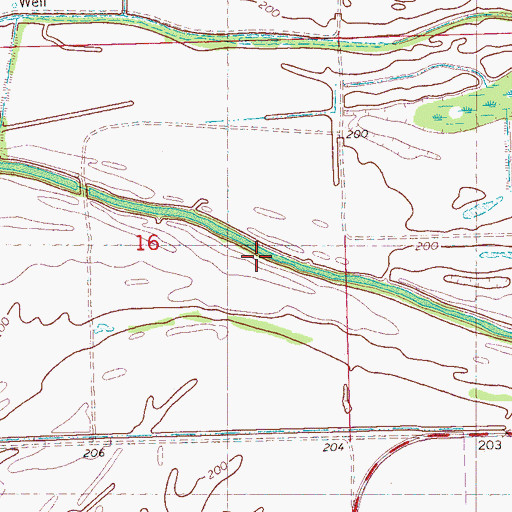 Topographic Map of Fish Bayou, AR