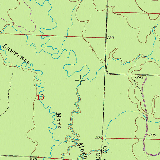 Topographic Map of Fite Creek, AR