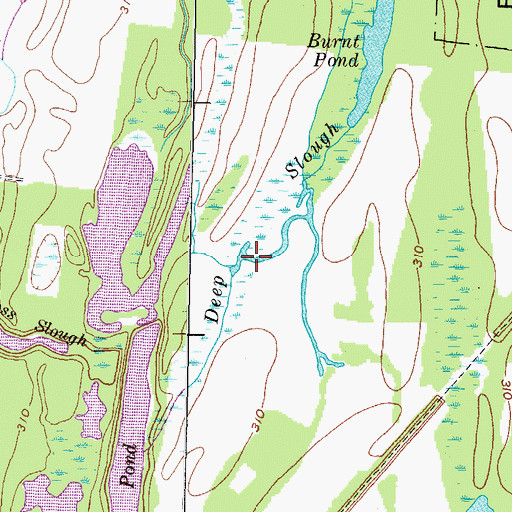 Topographic Map of Deep Slough, KY