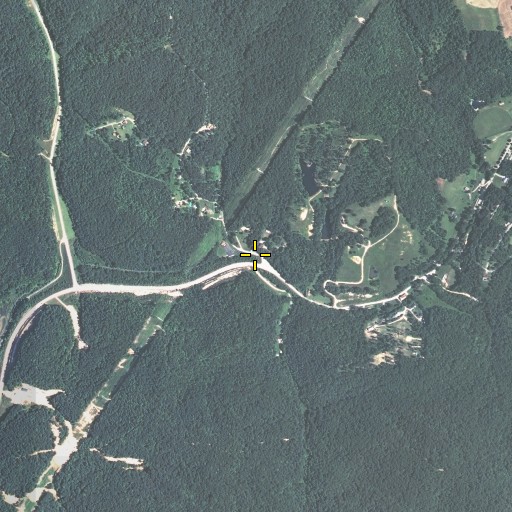 Aerial/Satellite Image of Deer Lick Branch, KY