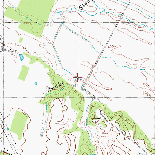 Topographic Map of Deer Lick Creek, KY