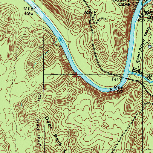 Topographic Map of Deer Park Hollow, KY
