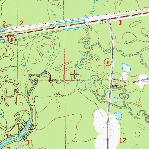 Topographic Map of Flat Branch, AR