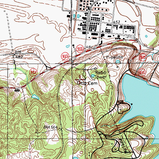 Topographic Map of Ditto Cemetery, KY