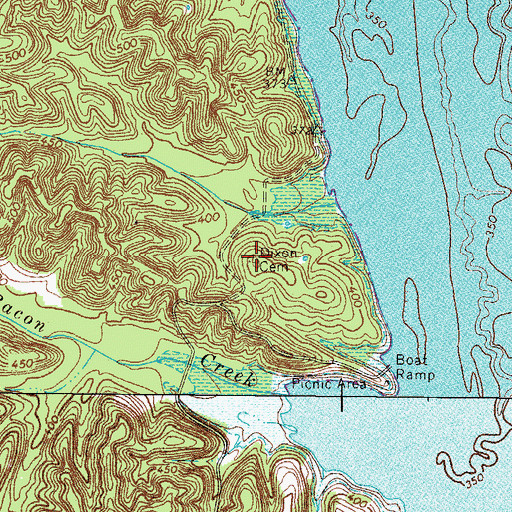 Topographic Map of Dixon Cemetery, KY
