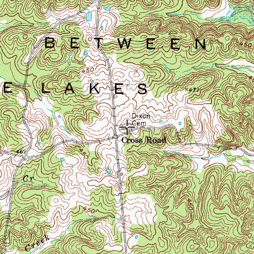 Topographic Map of Dixon Cemetery, KY