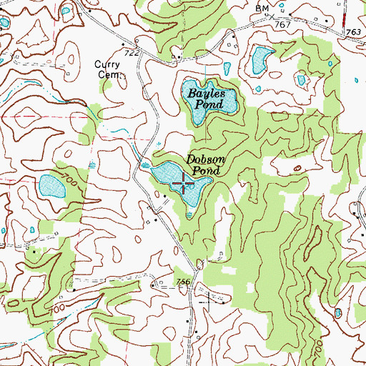Topographic Map of Dobson Pond, KY
