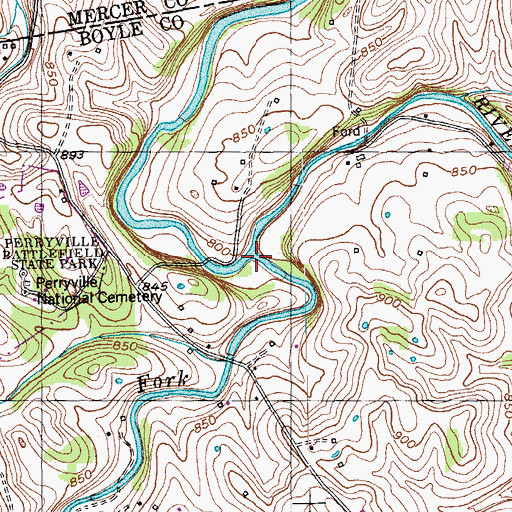 Topographic Map of Doctors Fork, KY