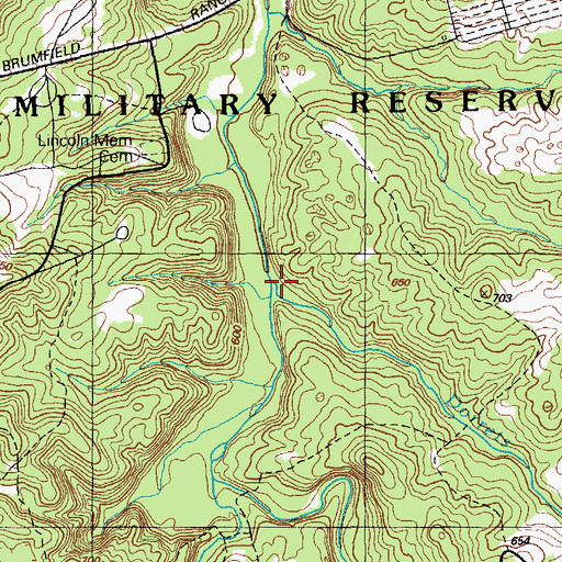 Topographic Map of Dorrets Run, KY