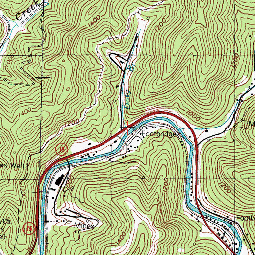 Topographic Map of Doty Branch, KY