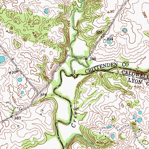 Topographic Map of Dry Fork, KY