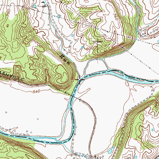Topographic Map of Dry Run, KY