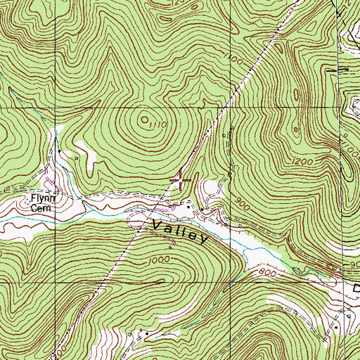 Topographic Map of Dry Valley School, KY